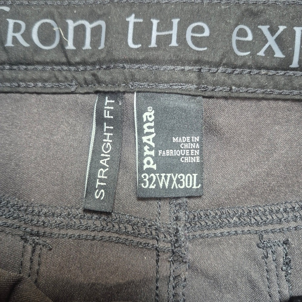 Prana Stetch Zion Straight Pant Mens 32x30 Gray Cargo Belted Hiking Outdoors - Picture 3 of 10